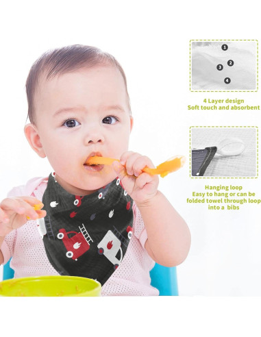 Toallas de Muselina para Bebés vvfelixl 30x30 cm 5 Pzas