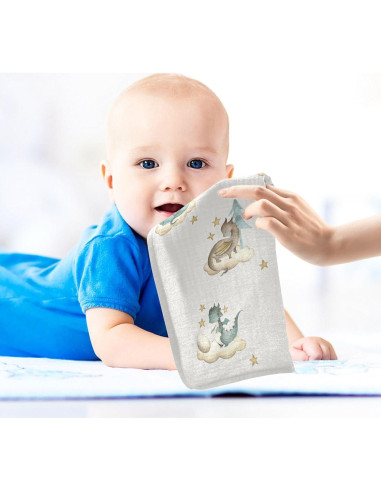 Paños de Muselina para Bebés vvfelixl 30x30 cm 3 Piezas