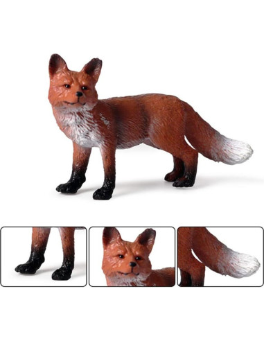 Conjunto de Figuras de Zorro Realistas STOBOK - 3 Piezas