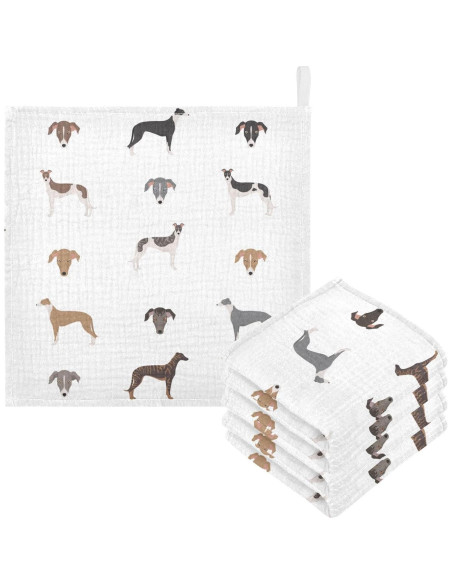 Paños de Muselina para Bebés vvfelixl 30x30 cm 5 Piezas