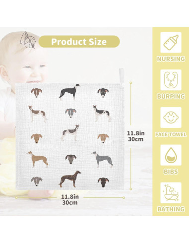 Paños de Muselina para Bebés vvfelixl 30x30 cm 5 Piezas