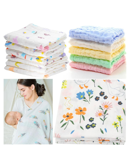 Conjunto de 12 Pañales de Muselina La Belle Beeno - Bebés