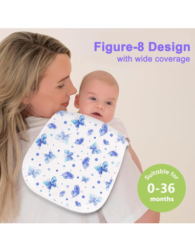 Paquete de 10 Paños para Eructar Bebés Benoxine - Orgánico