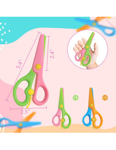 Tijeras de Entrenamiento WWZJ para Niños Multicolor 13.5 cm 2