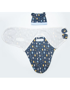 Conjunto de Manta Envueltos para Muñeca Reborn Babyfere 2 Piezas 2