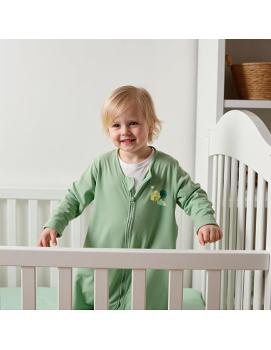 Saco de Sueño 0-3 Meses Algodón Beige y Gris 0.5 Tog