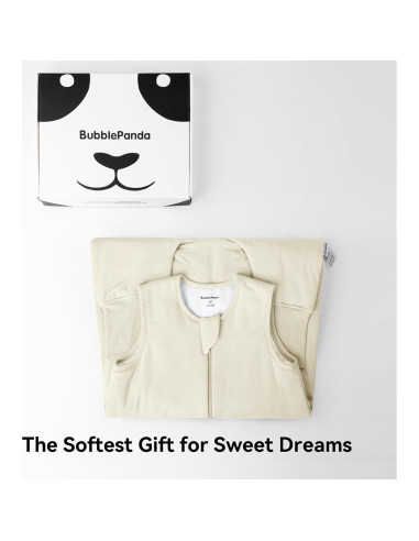 Saco de Sueño BubblePanda 100% Algodón 1.0 Tog para Bebés 6-12 Meses