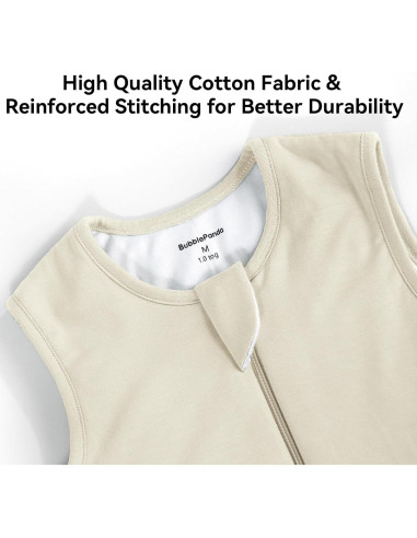 Saco de Sueño BubblePanda 100% Algodón 1.0 Tog para Bebés 6-12 Meses