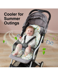 Almohadilla Enfriadora de Gel para Cochecito Bebé Dinosaurio 2