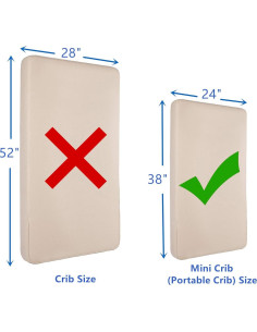 Sábanas Ajustables para Cuna Mini TL Care 100% Algodón Rosa 61x96.5 cm 2