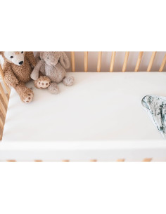 Sábana Ajustable para Cuna Pobibaby - Algodón Suave 132x71cm 2