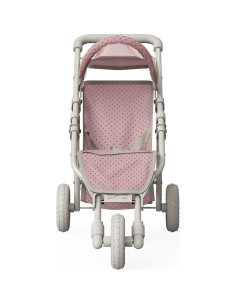Carrito de Muñecas Jogging Olivia's Little World Rosa y Crema 2
