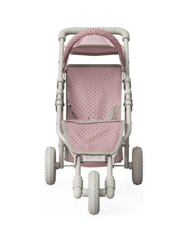 Carrito de Muñecas Jogging Olivia's Little World Rosa y Crema