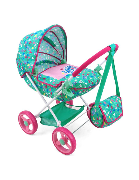 Carrito Deluxe para Muñecas Baby Alive - Verde y Rosa - 46 cm