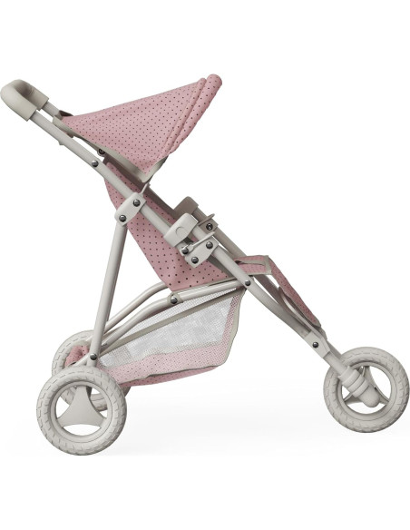 Carrito de Muñecas Jogging Olivia's Little World Rosa y Crema