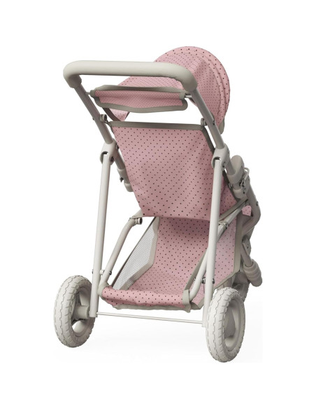 Carrito de Muñecas Jogging Olivia's Little World Rosa y Crema