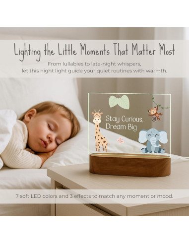 Luz Nocturna LED The Little Stork Jungle 7 Colores 312g