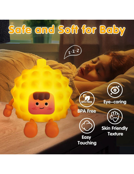 Luz Nocturna Ajustable Miedecdel, Silicona, 3 Brillos, 248g