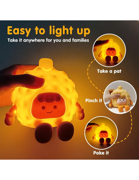 Luz Nocturna Ajustable Miedecdel, Silicona, 3 Brillos, 248g