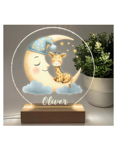 Luz Nocturna Personalizada Jirafa Mirror Mania LED 12.7 cm