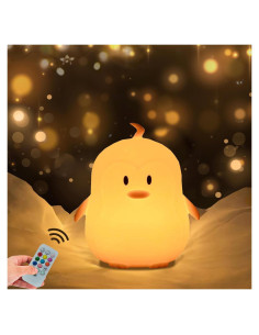 Luz Nocturna Pingüino WHA&DARREN Recargable para Niños