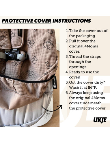 Cubierta Protectora UKJE Miffy para Columpio Bebé MamaRoo