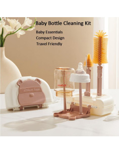 Kit de Limpieza y Estante de Secado para Biberones EMTSEB 2