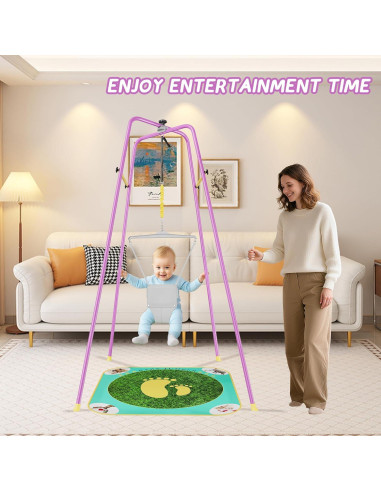 Saltador para Bebés EL&IT-Wings Púrpura Ajustable 6-24 Meses