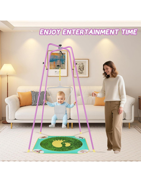 Saltador para Bebés EL&IT-Wings Púrpura Ajustable 6-24 Meses Saltador para Bebés EL&IT-Wings Púrpura Ajustable 6-24 Meses