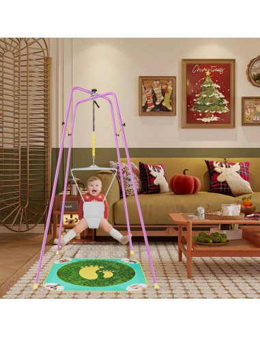 Saltador para Bebés EL&IT-Wings Púrpura Ajustable 6-24 Meses