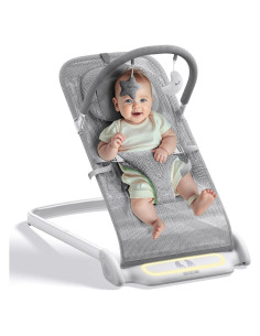 Silla de Rebotar Derson para Bebés 0-6 Meses Plegable con Música