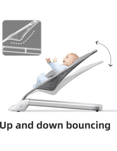 Silla de Rebotar Derson para Bebés 0-6 Meses Plegable con Música 2