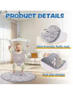 Saltador de puerta para bebés G TALECO GEAR con alfombra suave 2