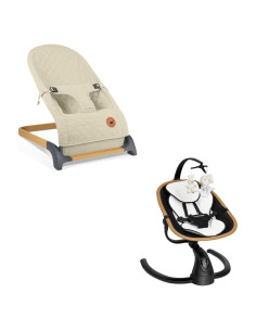 Rebotador y Columpio para Bebés Angelbliss con Detección de Llanto