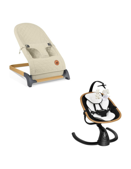Rebotador y Columpio para Bebés Angelbliss con Detección de Llanto