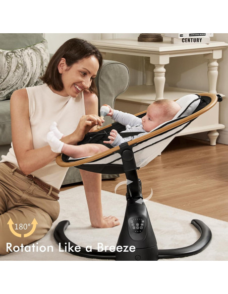 Rebotador y Columpio para Bebés Angelbliss con Detección de Llanto