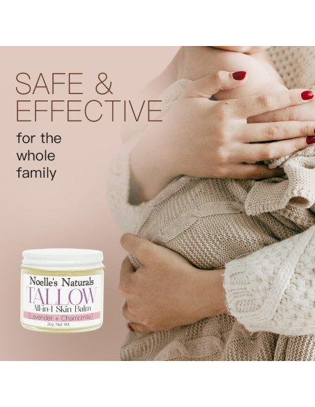 Bálsamo de Sebo Orgánico 56.7g - Lavanda y Manzanilla - Hidratante Multiusos