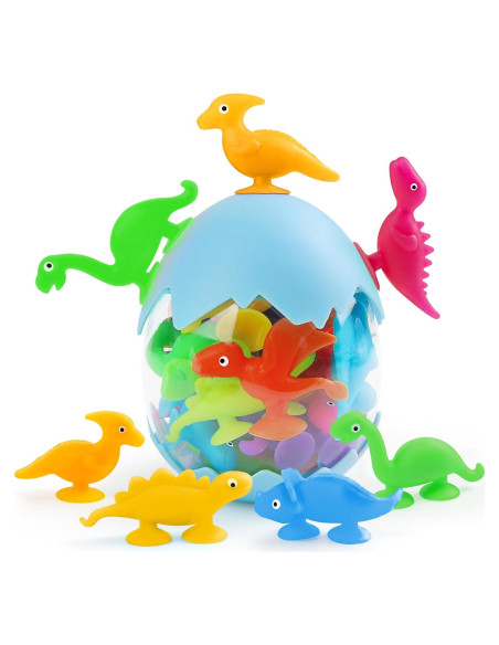 Tazas de Succión de Dinosaurios Tepear - 16 Piezas para Bebés Tazas de Succión de Dinosaurios Tepear - 16 Piezas para Bebés