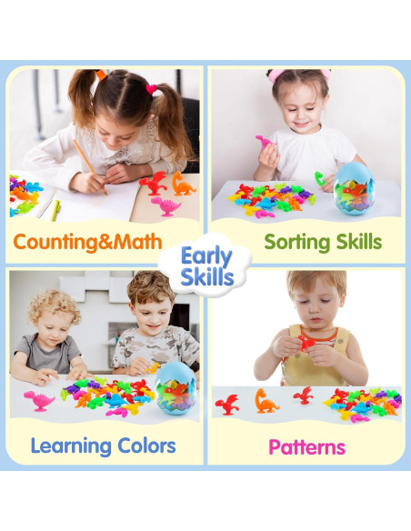 Tazas de Succión de Dinosaurios Tepear - 16 Piezas para Bebés Tazas de Succión de Dinosaurios Tepear - 16 Piezas para Bebés