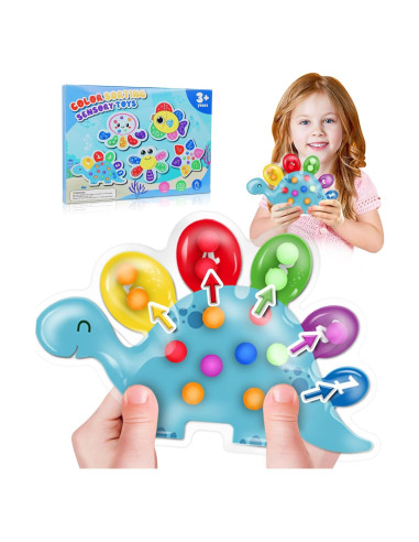 Juguete Sensorial de Clasificación de Color JOSEN Dinosaurio 20.83x13.97cm