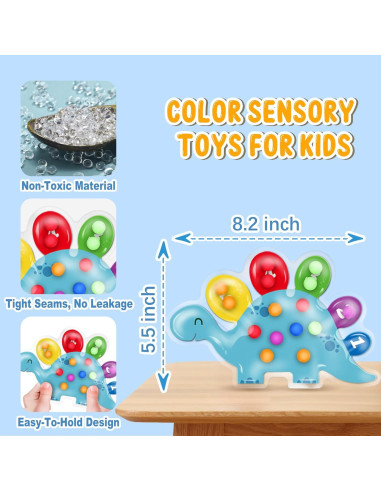 Juguete Sensorial de Clasificación de Color JOSEN Dinosaurio 20.83x13.97cm