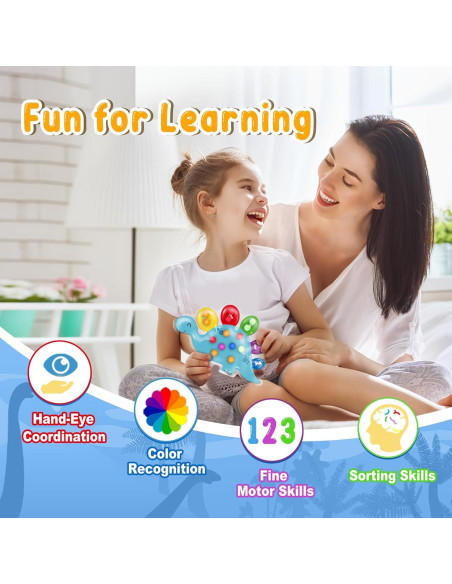 Juguete Sensorial de Clasificación de Color JOSEN Dinosaurio 20.83x13.97cm Juguete Sensorial de Clasificación de Color JOSEN Dinosaurio 20.83x13.97cm