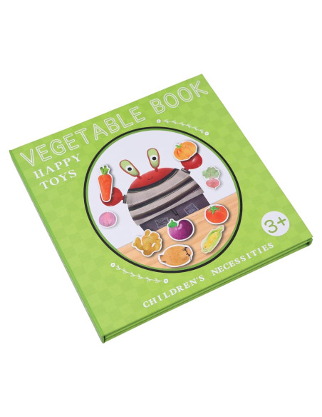 Libro Interactivo de Verduras Easy_company - Juguete Educativo