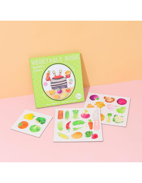 Libro Interactivo de Verduras Easy_company - Juguete Educativo