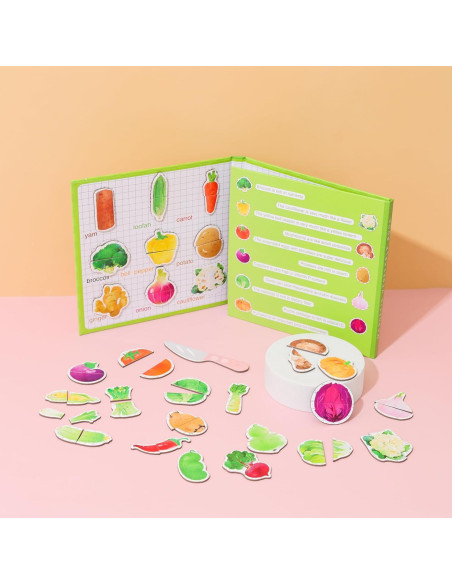 Libro Interactivo de Verduras Easy_company - Juguete Educativo
