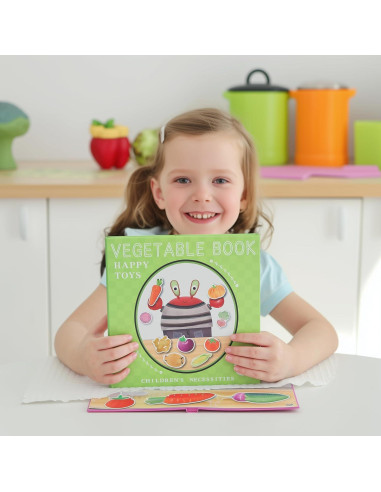 Libro Interactivo de Verduras Easy_company - Juguete Educativo
