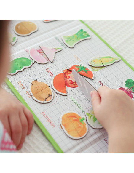 Libro Interactivo de Verduras Easy_company - Juguete Educativo