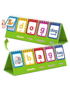 Juego de Tarjetas de Flash CVC para Aprendizaje Infantil - 82 Piezas