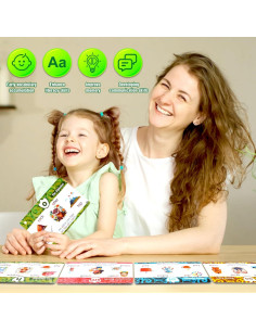 Tarjetas de Fonética Doble Cara Xanotron 74 Piezas 3+ Años 2