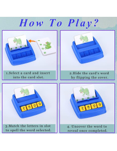 Juego de Ortografía Lemofix para Niños 4-6 Años - 36 Tarjetas 2